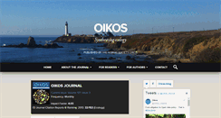Desktop Screenshot of oikosjournal.org